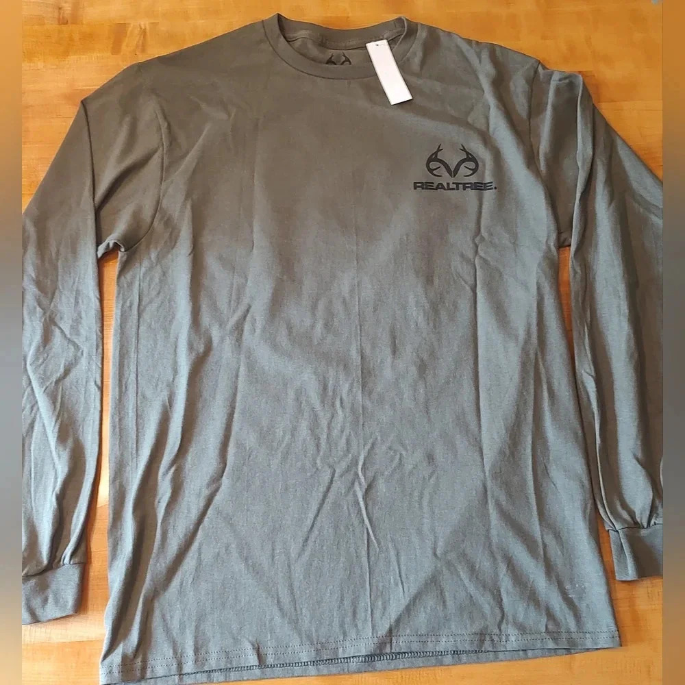 RealTree Men's Size M (38-40) Long Sleeve Shirt Dark green